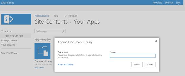 Document Library name